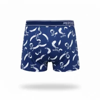 Passzos férfi kék boxer mintás