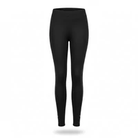 Fekete hosszú leggings strasszköves oldallal M-XXL