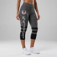 Testhez simuló fekete női leggings love szív mintával