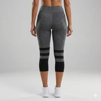 Feketenői leggings oldal mintával alakformáló hatással