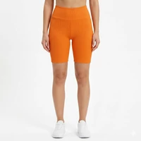 női short narancssárga rugalmas edzőnadrág
