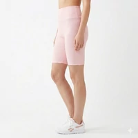 rózsaszín bordázott short modellen