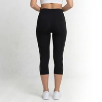 Capri leggings szívecskés love mintával alakformáló-Fekete-S-M