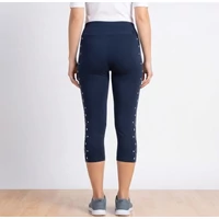 Capri leggings szívecskés love mintával alakformáló-Kék-S-M