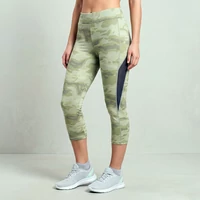 Terep mintás alakformáló női leggings Zöld M-L
