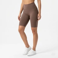Barna női capri leggings rugalmas pamut anyagból