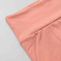Női rózsaszín leggings capri hosszban puha pamut anyagból