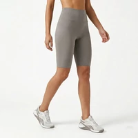 Szürke női capri leggings rugalmas pamut anyagból