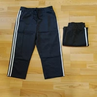 Oldalcsíkos pöttyös női nadrág gumis derékkal Kék-3XL-4XL