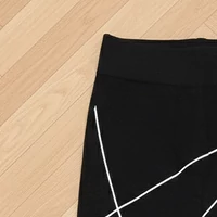 Fekete fehér csíkos leggings XL-XXXL