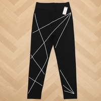 Fekete fehér csíkos leggings XL-XXXL
