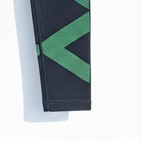 Fekete zöld csíkos leggings