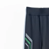 Fekete zöld csíkos leggings