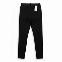 Fekete pamut sztreccs leggings magasított derékkal 8XL-9XL