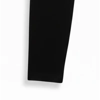 Fekete pamut sztreccs leggings magasított derékkal 8XL-9XL