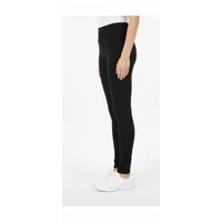 Fekete pamut sztreccs leggings magasított derékkal 8XL-9XL