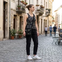 Női terepmintás trikó légáteresztő