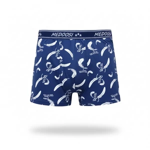 Passzos férfi kék boxer mintás
