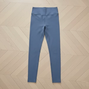 Szürke pamut sztreccs leggings magasított derékkal