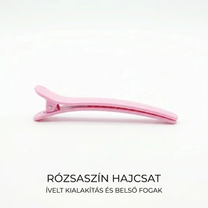Rózsaszín 12 cm-es hajcsat