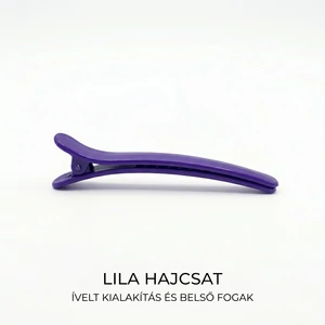 Lila 12 cm-es hajcsat