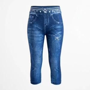 kényelmes női leggings farmer hatással