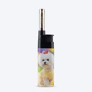 Bichon Frisé kutyás gázgyújtó 12 cm