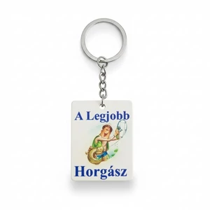 Legjobb horgász fa kulcstartó