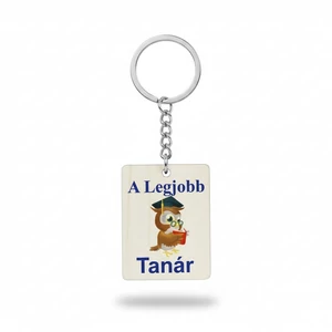 Legjobb tanár fa kulcstartó