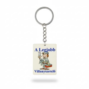 Legjobb villanyszerelő fa kulcstartó