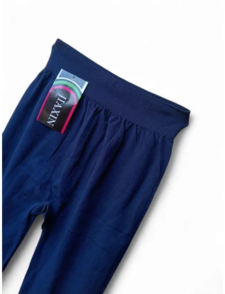 Sötétkék női capri leggings