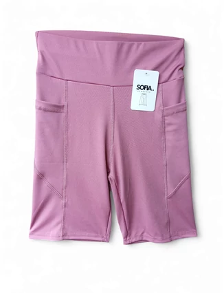 Női rózsaszín halász leggings zsebes kivitelben.