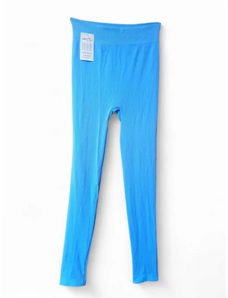 Női kék rugalmas leggings méret nélküli fazonban