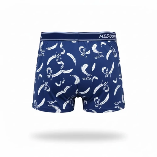 Passzos férfi kék boxer mintás