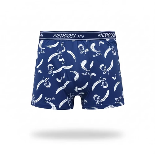 Passzos férfi kék boxer mintás