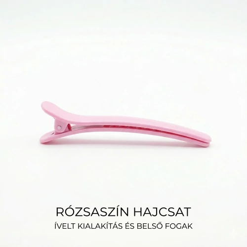 Rózsaszín 9 cm-es hajcsat
