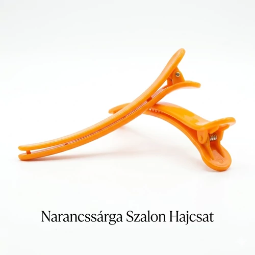 Narancssárga 9 cm-es hajcsat
