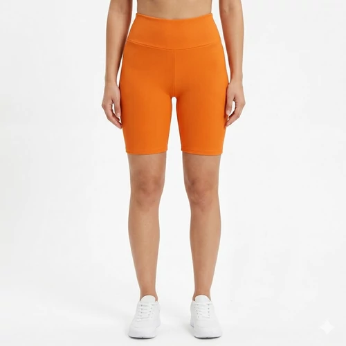 női short narancssárga rugalmas edzőnadrág