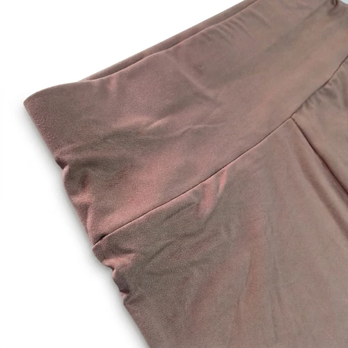 Magas derekú barna női capri leggings mindennapi viselethez