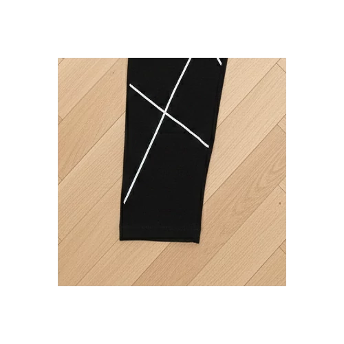 Fekete fehér csíkos leggings XL-XXXL