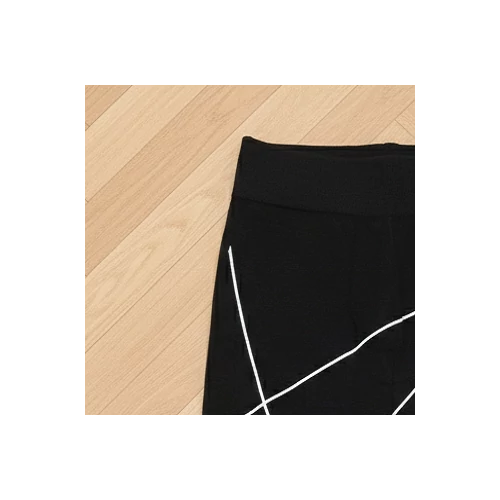 Fekete fehér csíkos leggings XL-XXXL