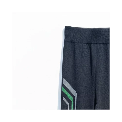 Fekete zöld csíkos leggings