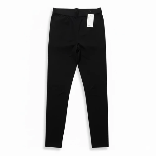 Fekete pamut sztreccs leggings magasított derékkal 8XL-9XL