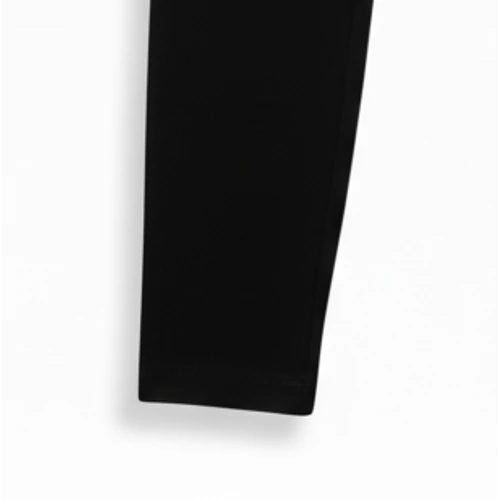Fekete pamut sztreccs leggings magasított derékkal 8XL-9XL