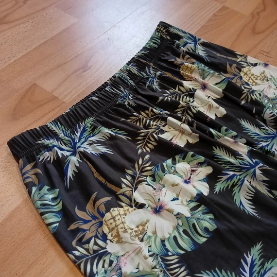 Virágmintás női nadrág, leggings.Pamut sztreccs.XL-XXL