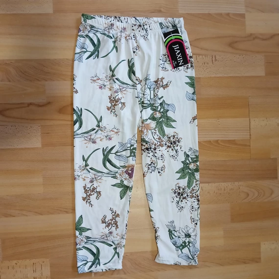 Virágmintás női nadrág, leggings.Pamut sztreccs.S-L