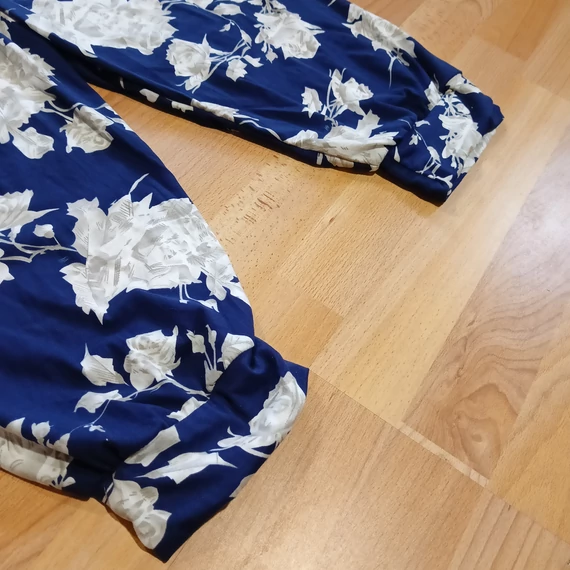 Virágmintás női nadrág, leggings.Pamut sztreccs.XL-XXL