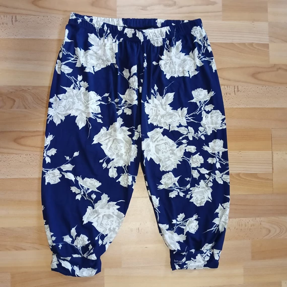 Virágmintás női nadrág, leggings.Pamut sztreccs.XL-XXL