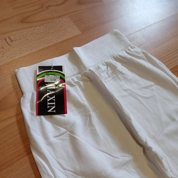 Fehér hosszú leggings S-M