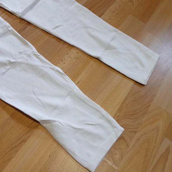 Fehér hosszú leggings S-M